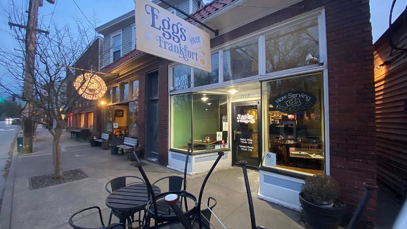 Eggs over Frankfort, awesome breakfest and lunch eatery with homemade jams 