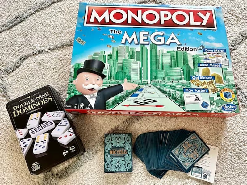 Thoughtful extras, including classic games for a cozy night in
