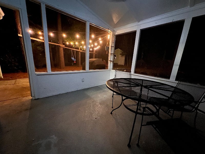 Back patio