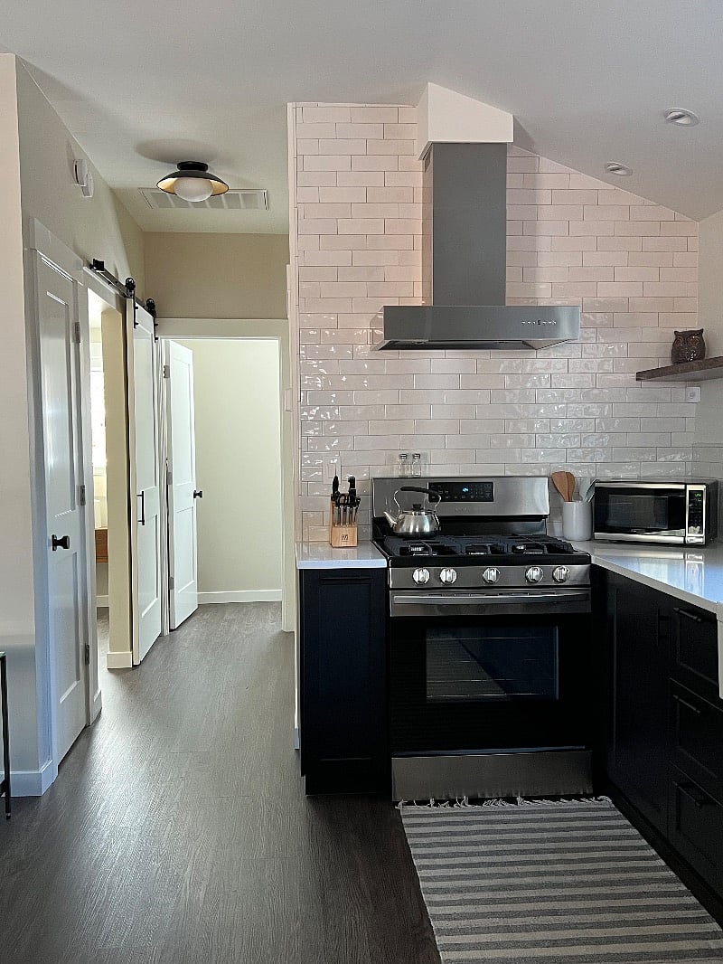 Laundry room is at the end of the hallway.