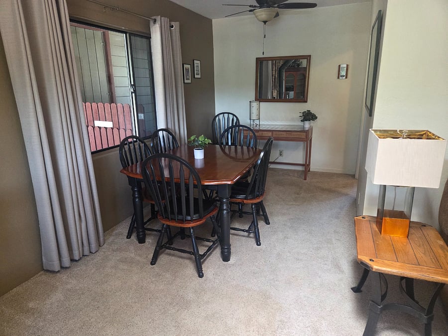 Dining room and desk