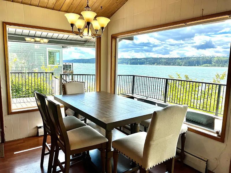 Daily views from the dining area.