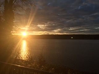 Sunset views to the south.