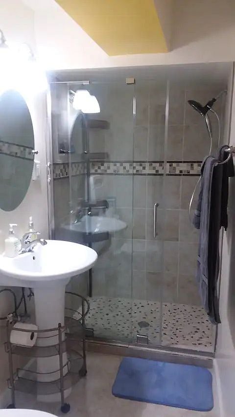 Full Bathroom with walk-in shower