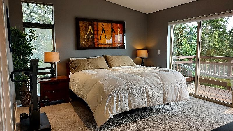 Master Bedroom
(Exercise bike will be in storage)
