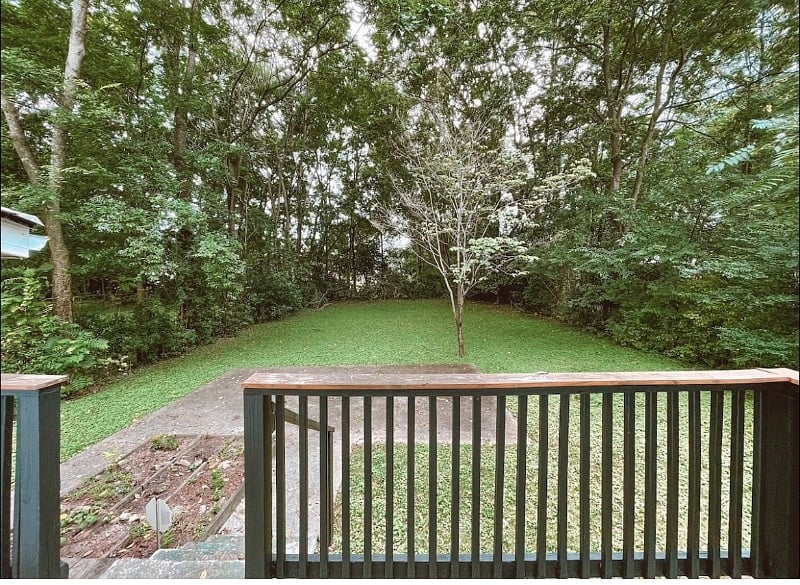 Our huge quiet yard