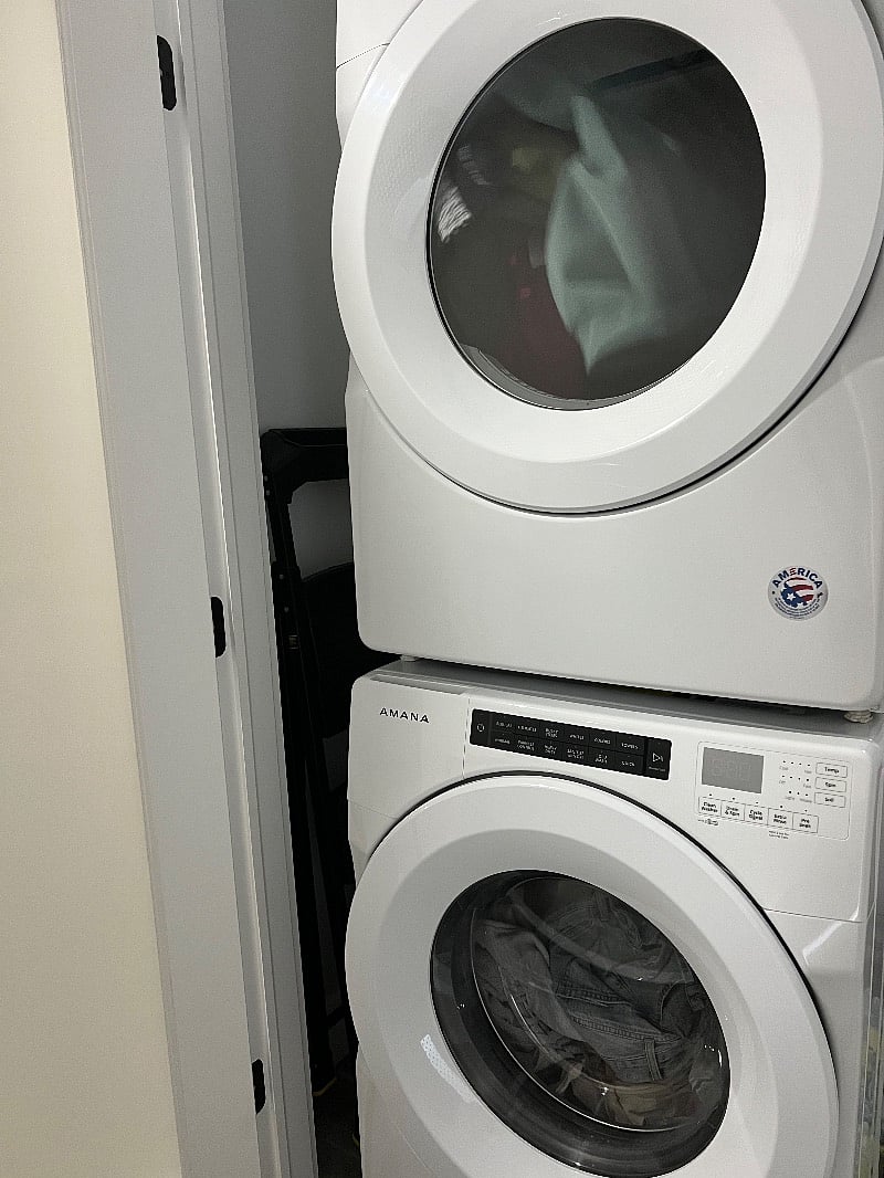 In-unit washer/dryer.. steps from your bedroom!