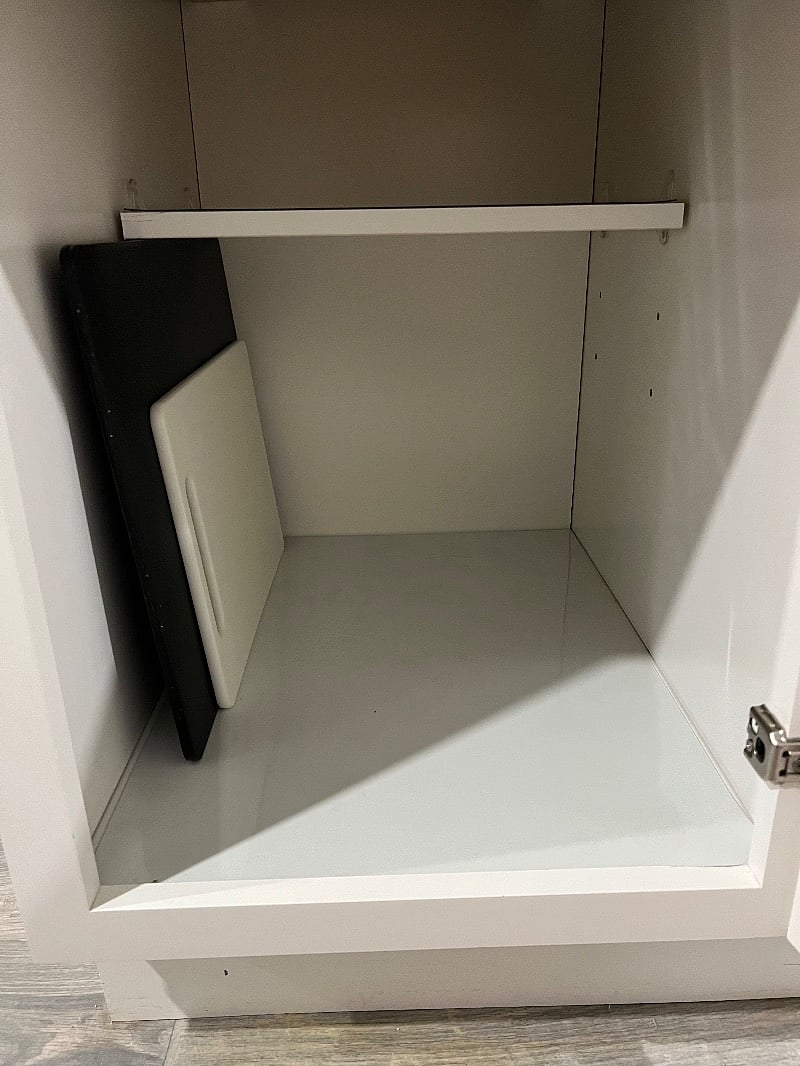 Cutting boards, storage for keurig tray if not using. Would allow for more counter space!