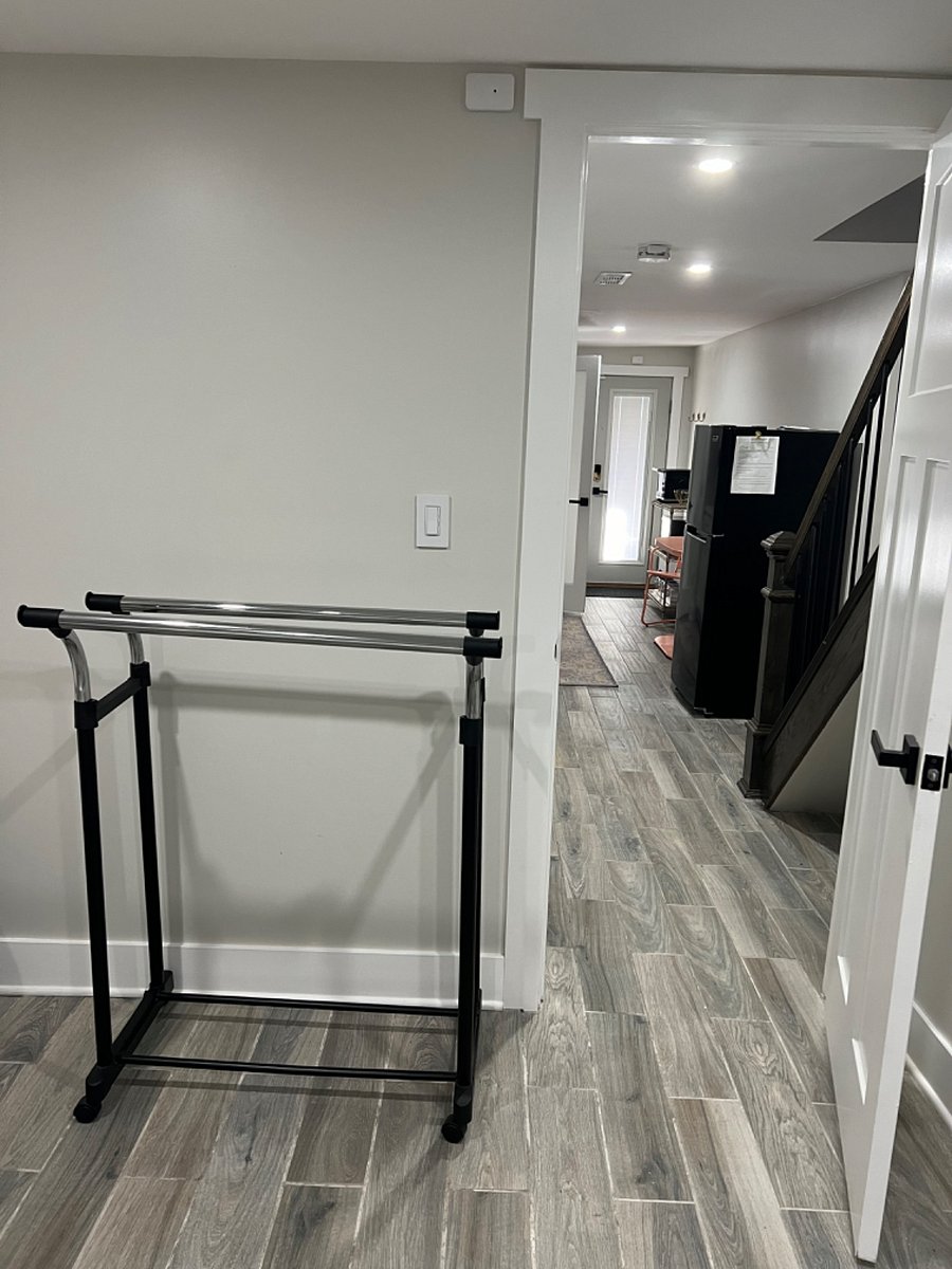 Clothing rack for additional storage