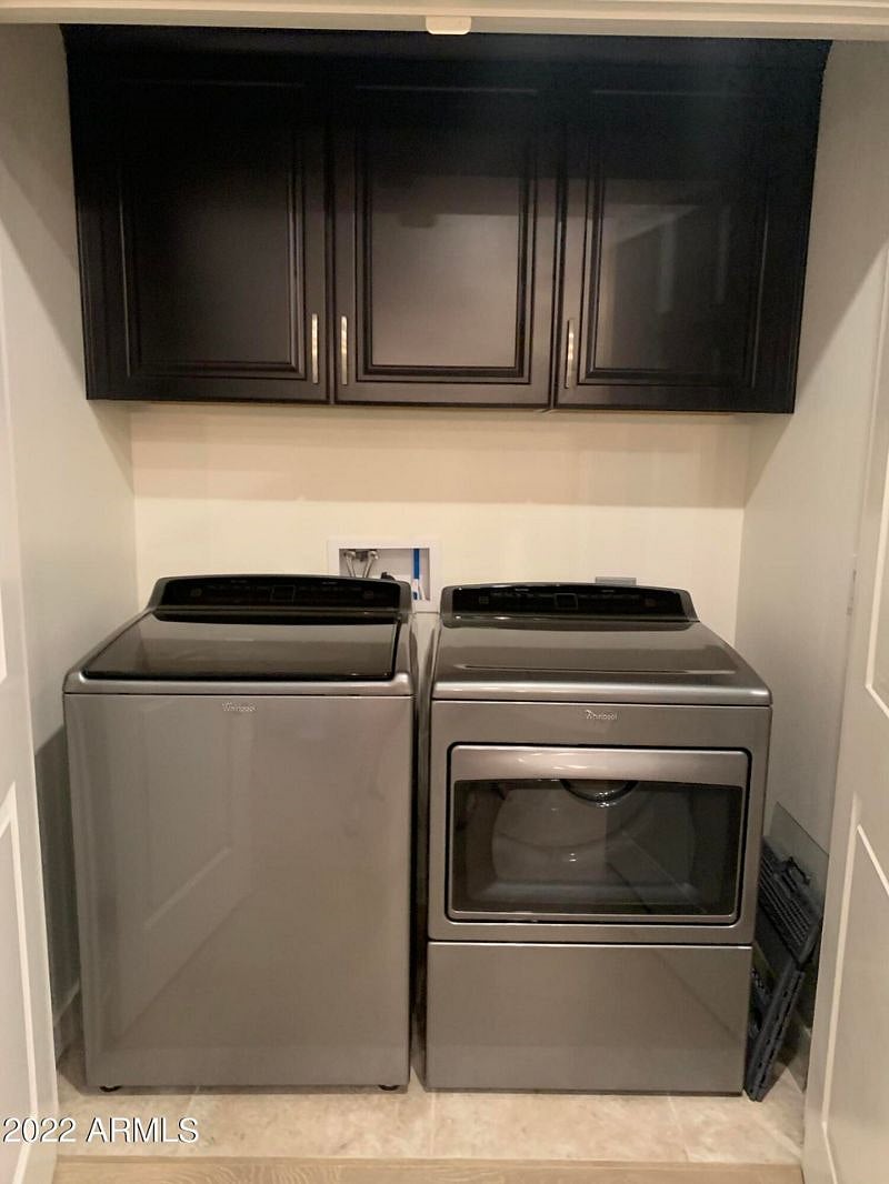 Full size washer and dryer in unit