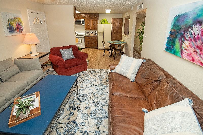 Open concept living room and kitchen