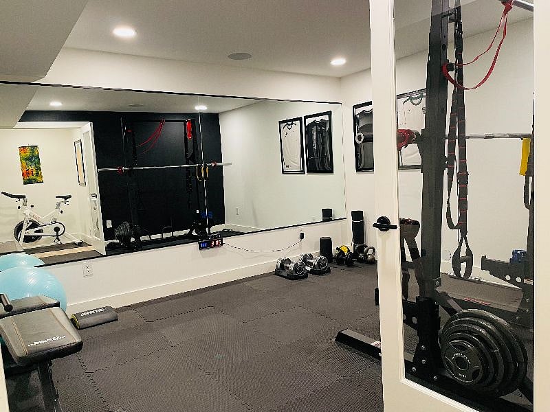 Private Gym located in the Basement