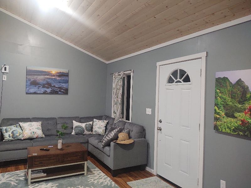 relaxing living room with lounge couch