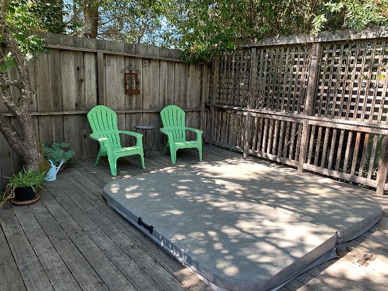 hot tub deck