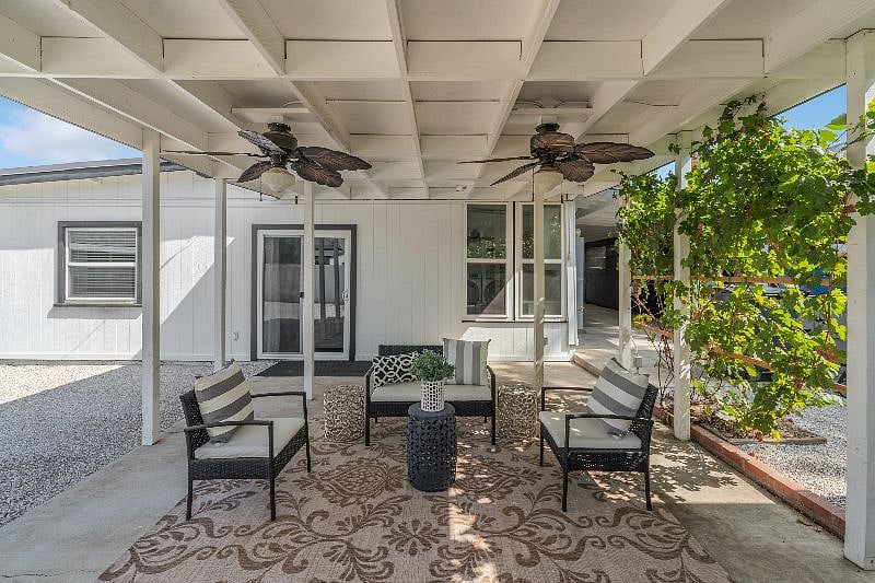 backyard with covered patio