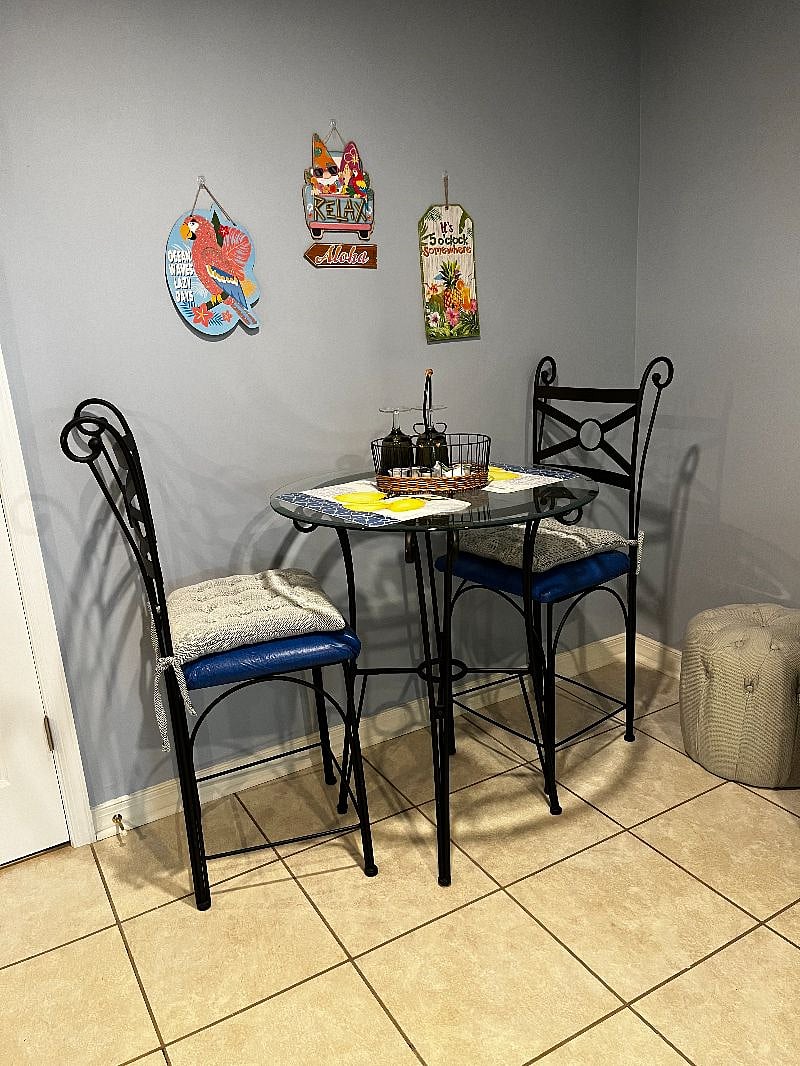 Bistro dining area.  