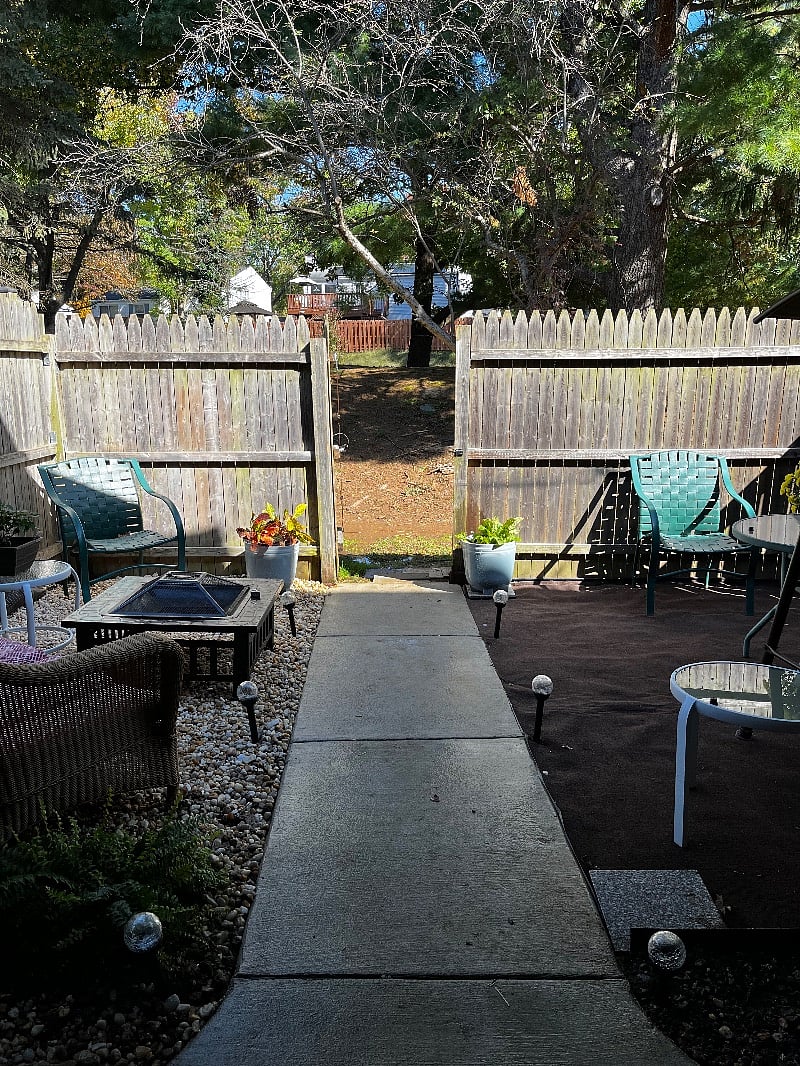 Rear entrance into the property.