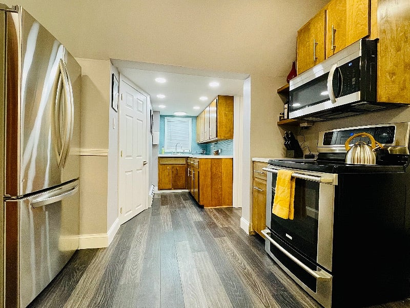 Fully stocked, newly renovated kitchen 