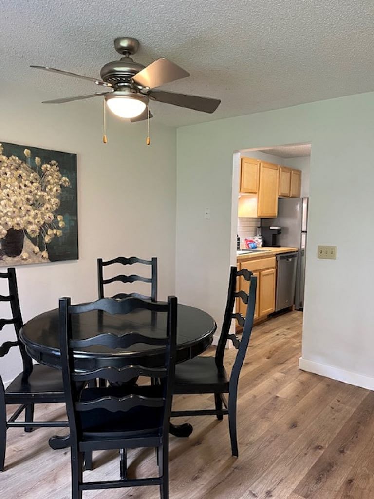Dining area just outside kitchen