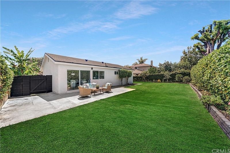 Big private backyard.