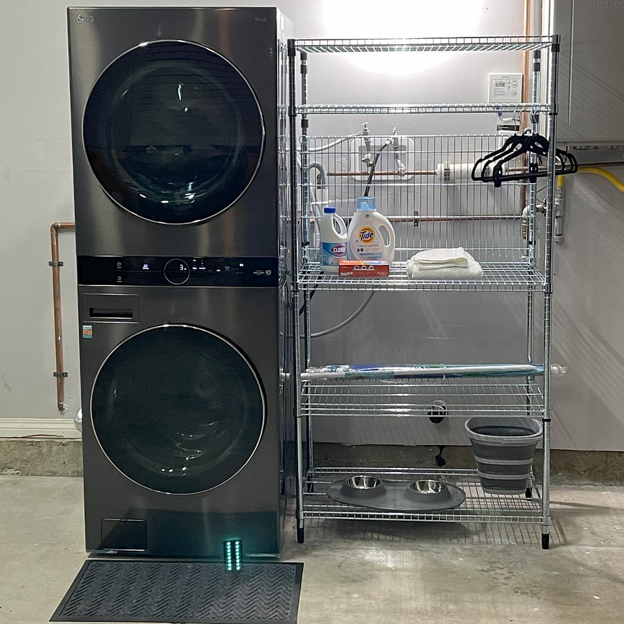 Laundry in garage