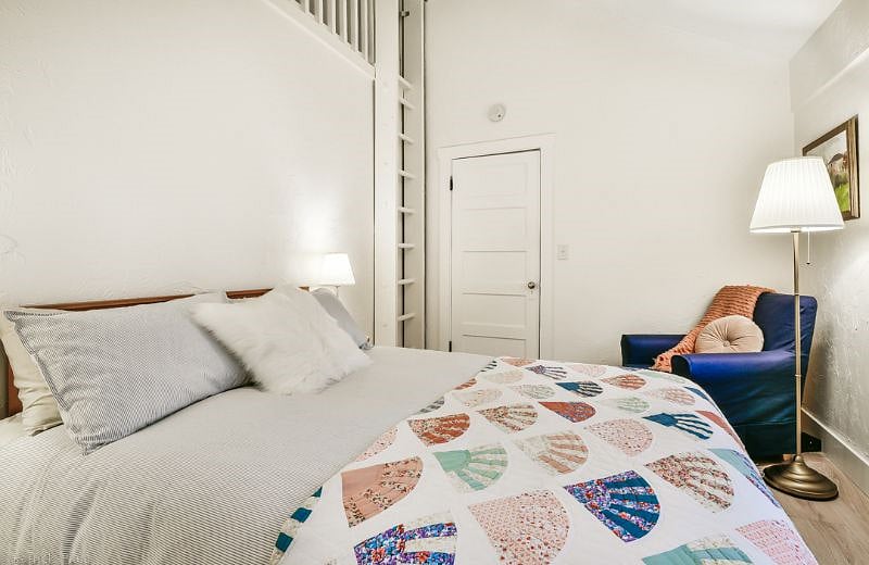 Some natural light does come in through the upper left attic. Attic space is off limits to guests.