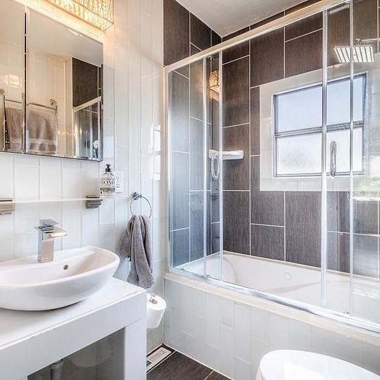 This bathroom is currently under renovation.