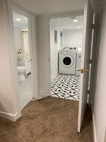 Shared laundry that's separate from my living space