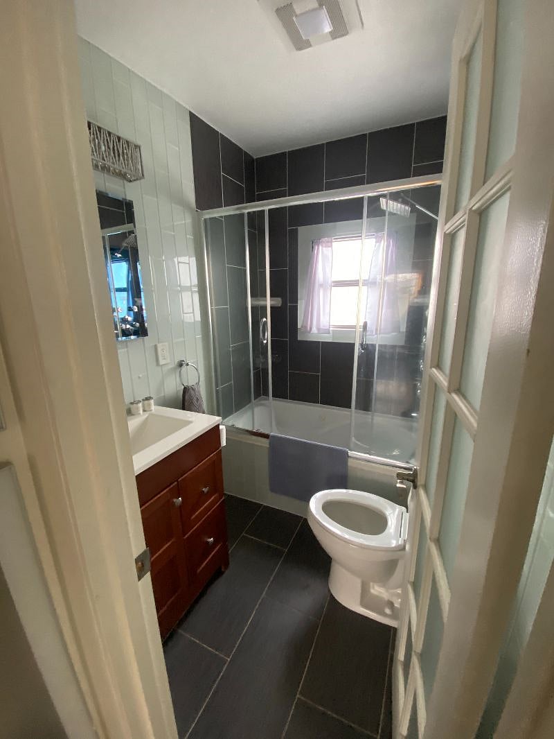 This bathroom is currently under renovation. 