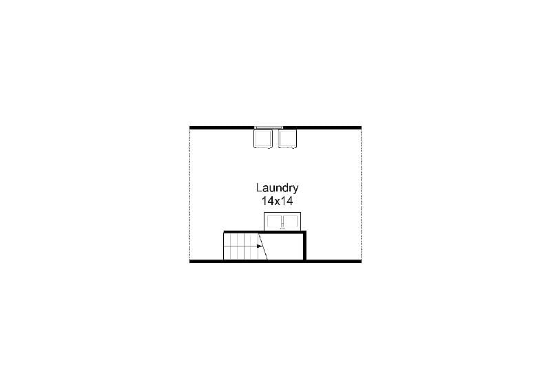 Laundry machines located in the basement common area