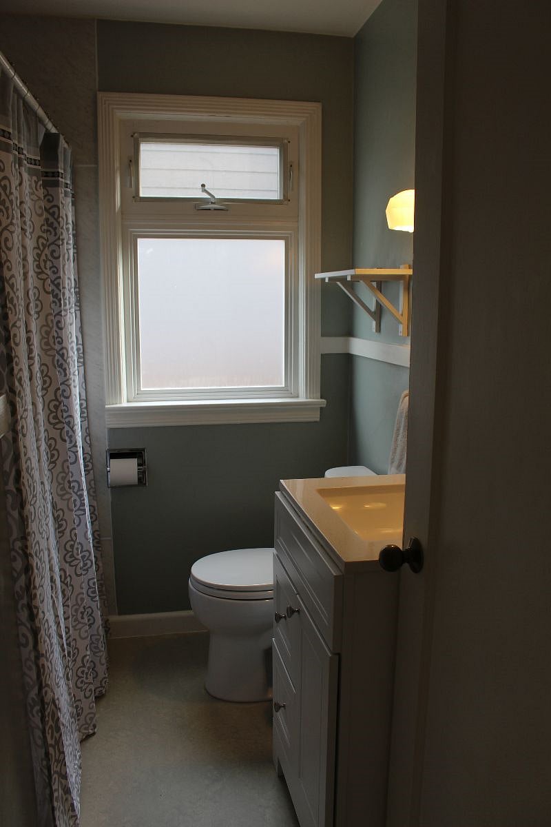 Bathroom, small but functional.