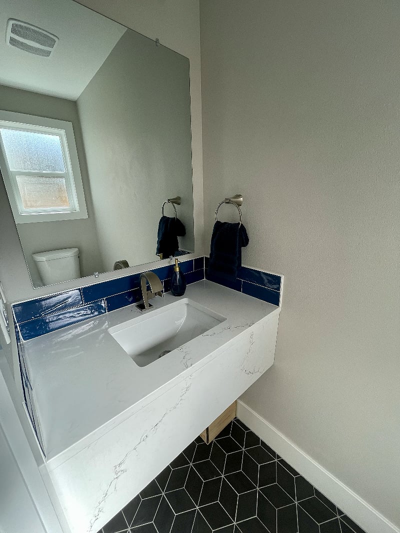 Downstairs half bath
