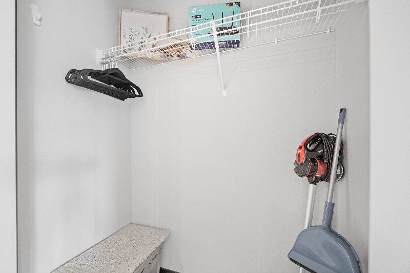 Plenty of closet space!