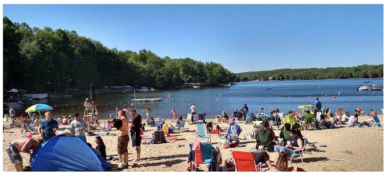 The Hideout is chock-full of amenities including the first of our two man-made beaches, conveniently located next to one of our pool (in the South Gate).
