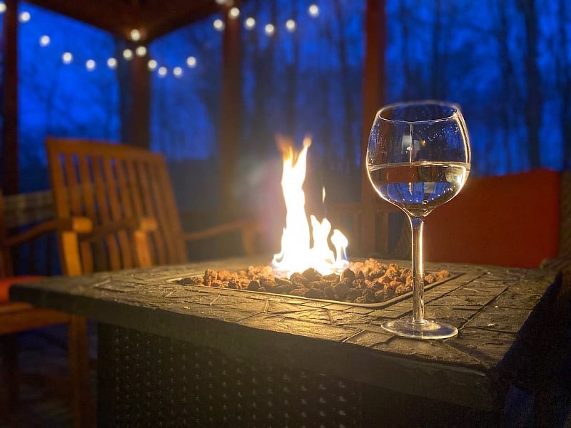 Come exhale by the fire in our screened-in porch (with a glass of wine, cup of hot chocolate, making s'mores, or napping in the hammock), surrounded only by the sights and sounds of nature.