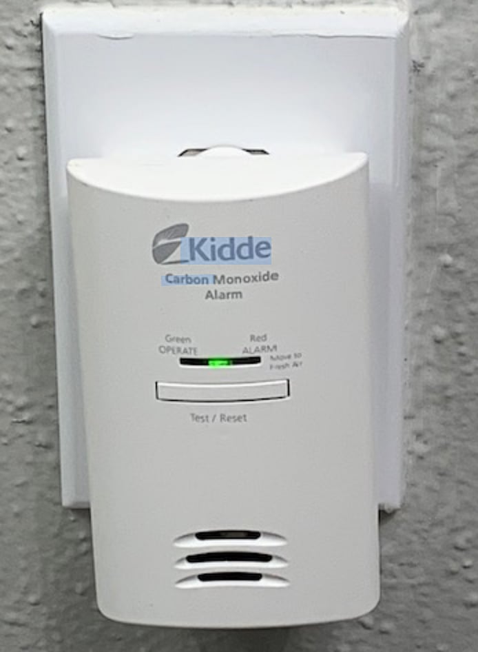 Carbon Monoxide unit on each floor of the Townhome
