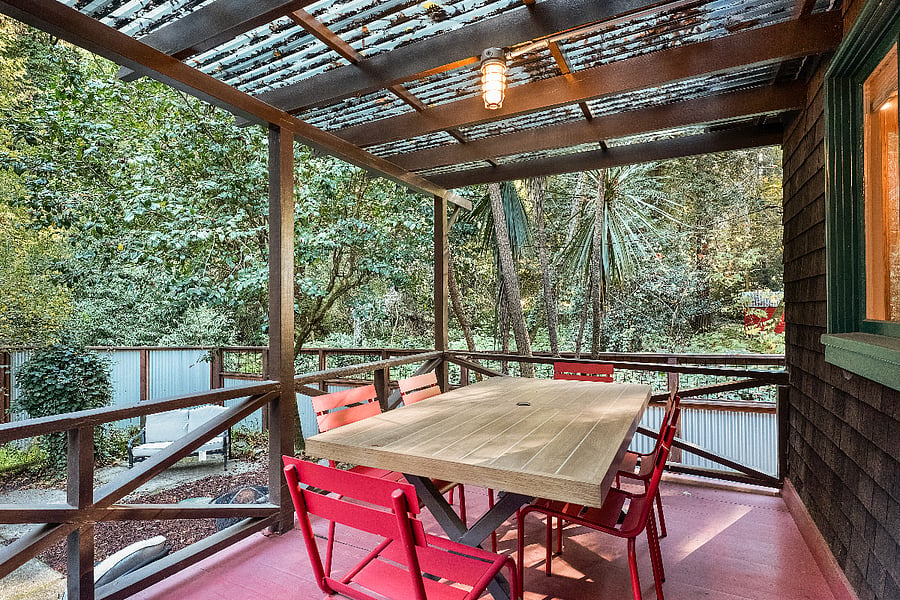 Back deck, the perfect outside dinning area.