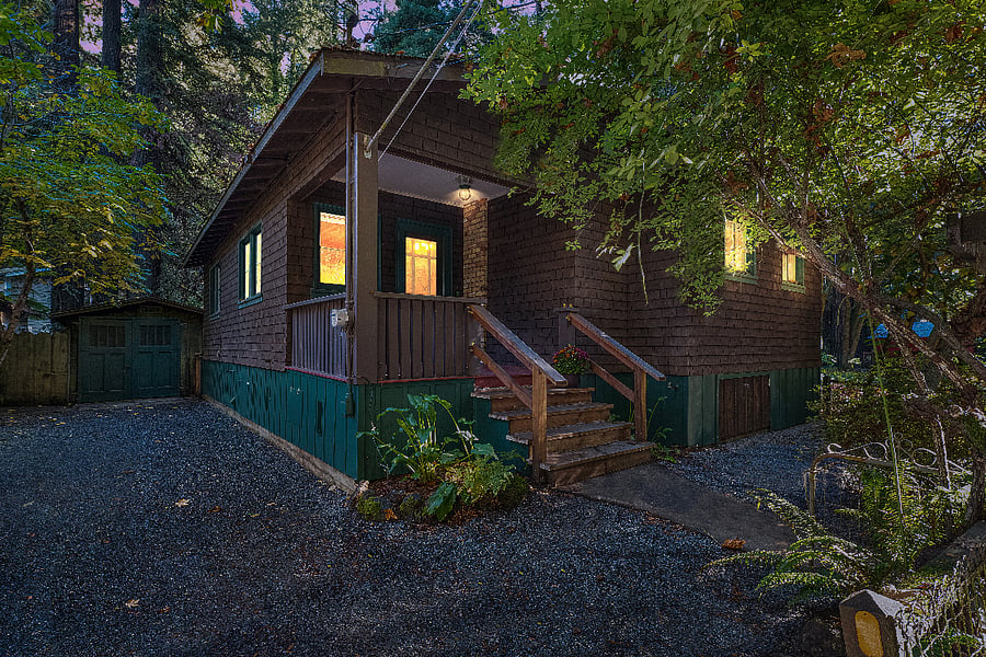 Twilight at the cabin