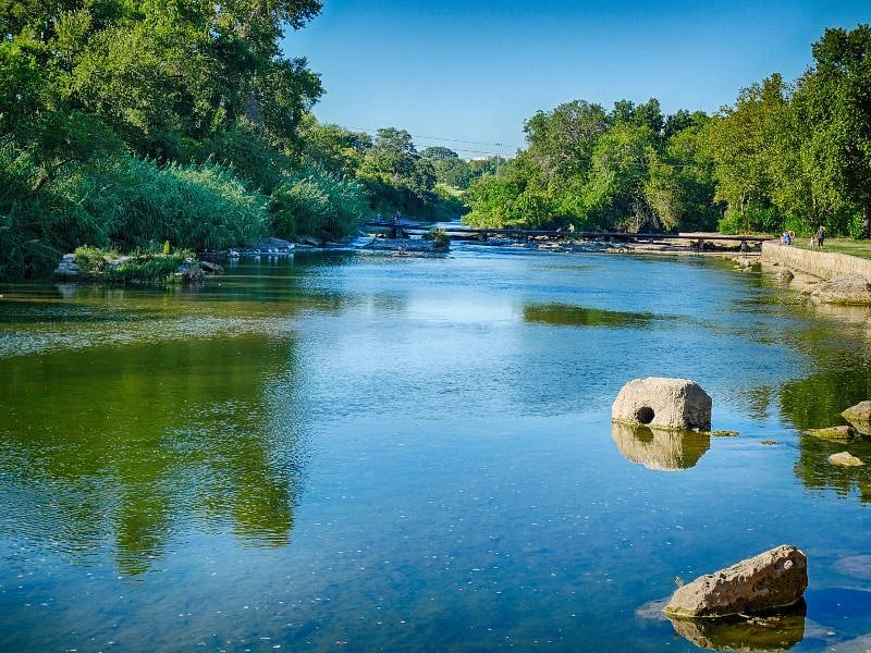 The San Gabriel River trail is a lovely, winding trail a few blocks away with access to gorgeous Lake Georgetown.