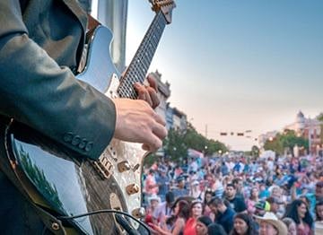 There's live music almost every week on the square!