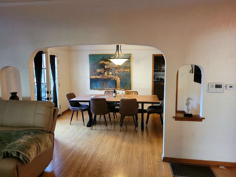 Dining area viewed from living room