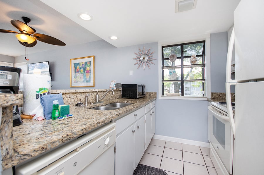 Kitchen with full size appliances