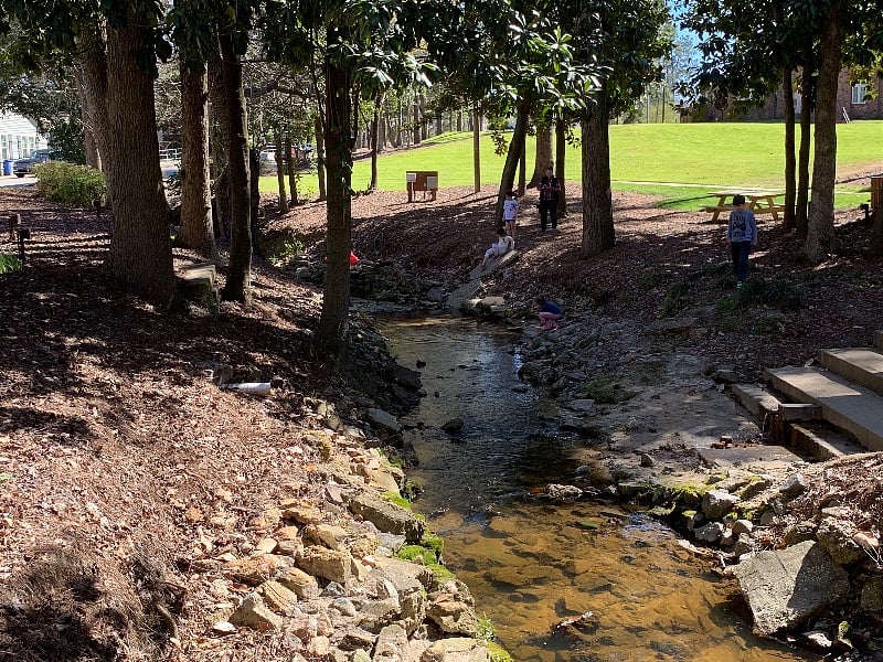 Our condos are just steps away from the historic Fuquay Mineral Spring Park, where you'll find walking trails and the original Springs - founded in 1858 and believed to have healing properties.