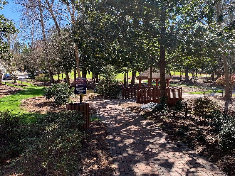 Our condos are just steps away from the historic Fuquay Mineral Spring Park, where you'll find walking trails and the original Springs - founded in 1858 and believed to have healing properties.