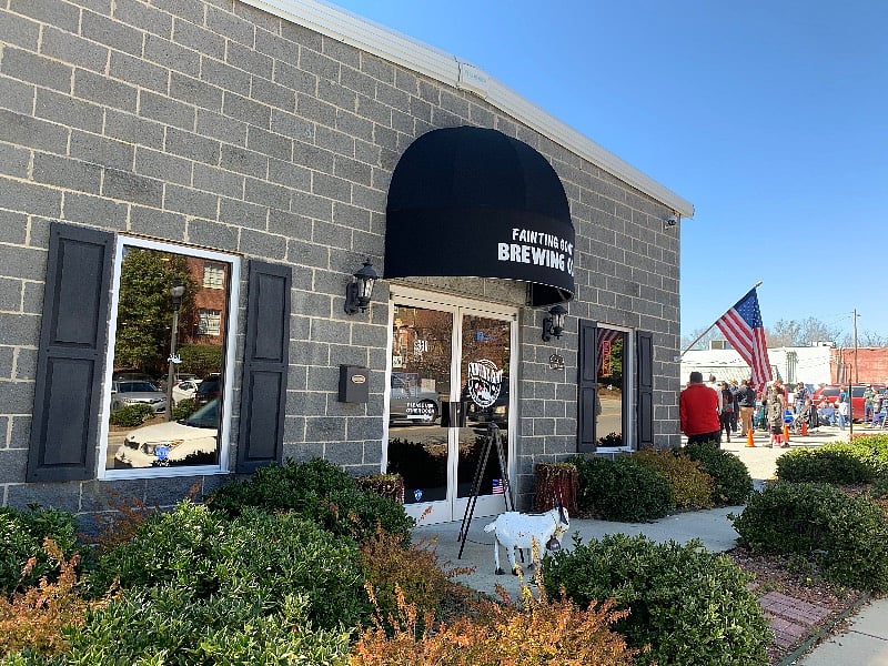 Check out The Fainting Goat brewery, right across from The Mason Jar on South Main Street.