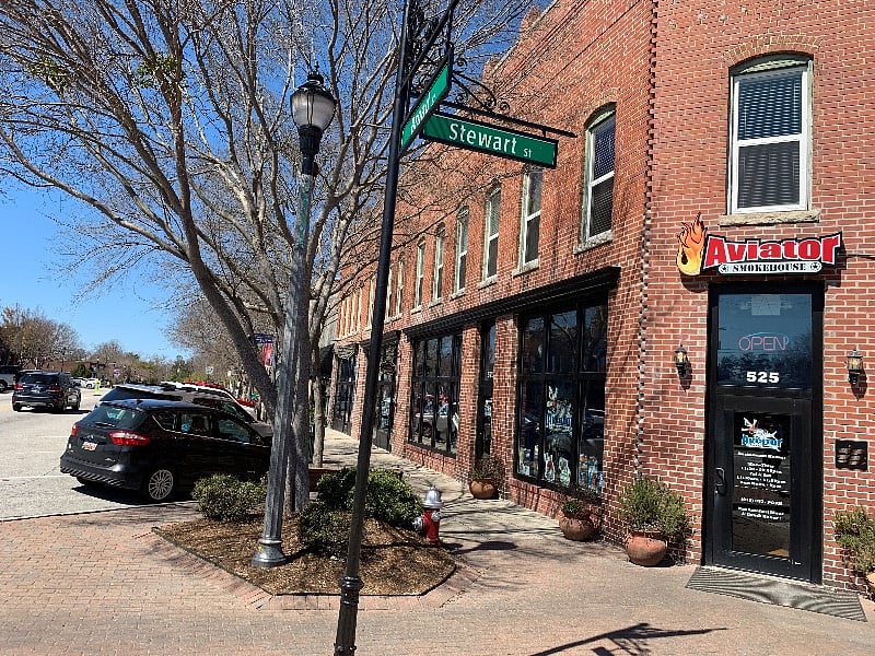 Explore Fuquay's SECOND downtown area on Broad Street, where you'll find Aviator Brewing's Trifecta of beer: The Taphouse & Kitchen, Pizzeria, Beer Shop & Rooftop Bar, and The Smokehouse.