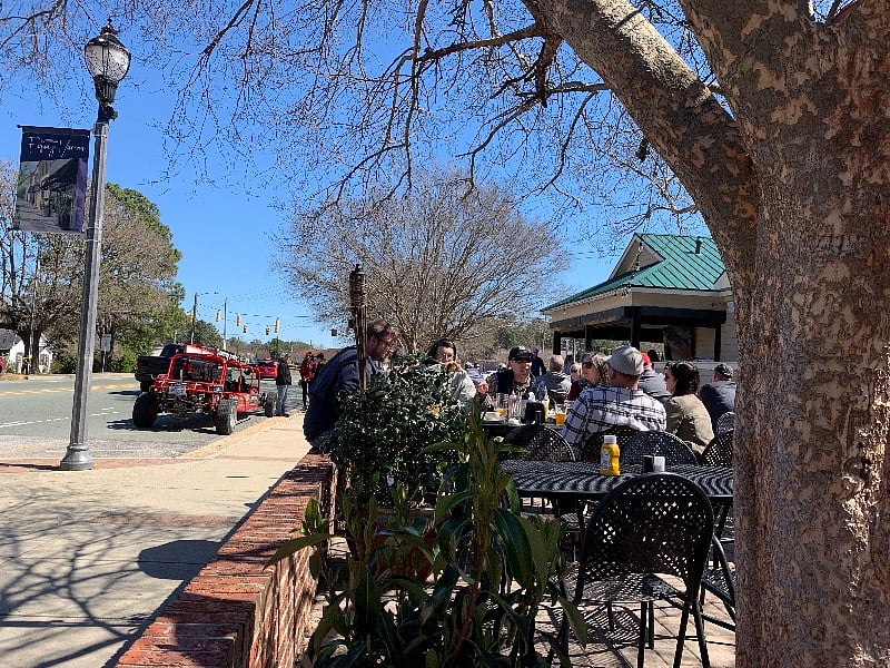 Aviator's Smokehouse - right on Broad Street and across from The Taphouse & Kitchen.