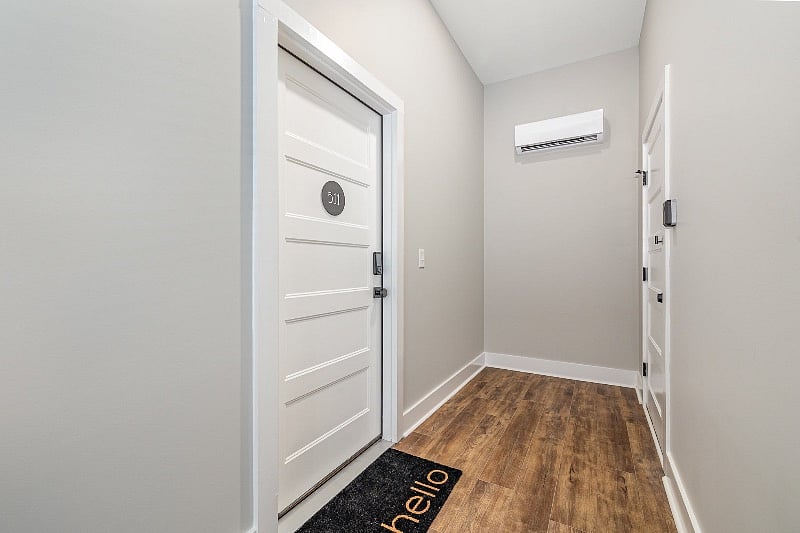 Door to your private condo - when you reach the top of the stairs, just turn right.