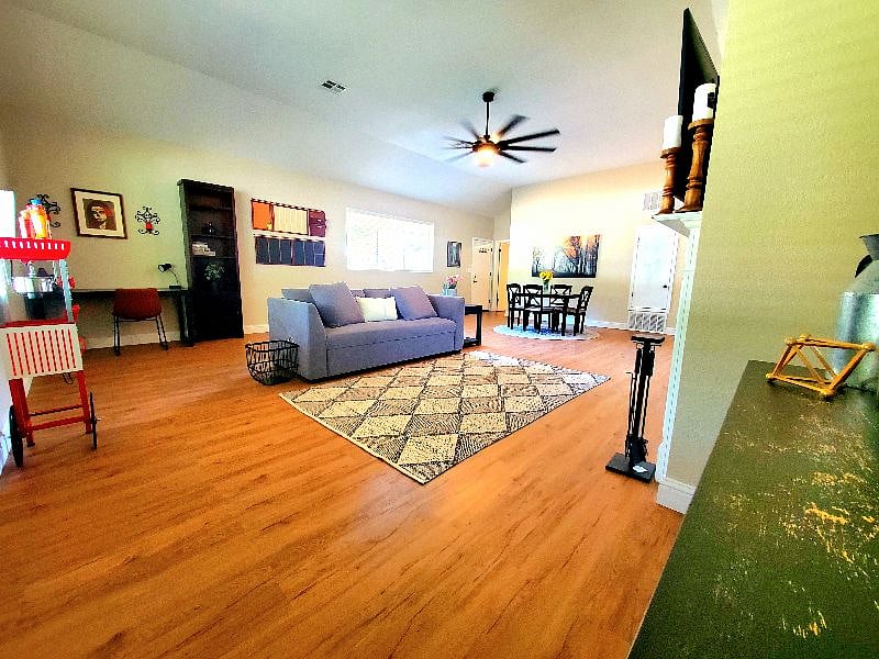 Couch pulls out to full size bed