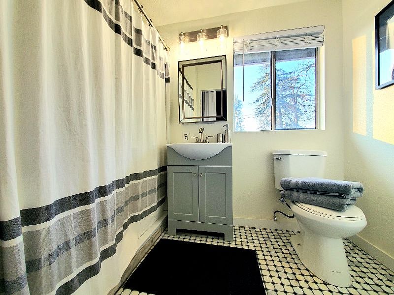Recently renovated bathroom